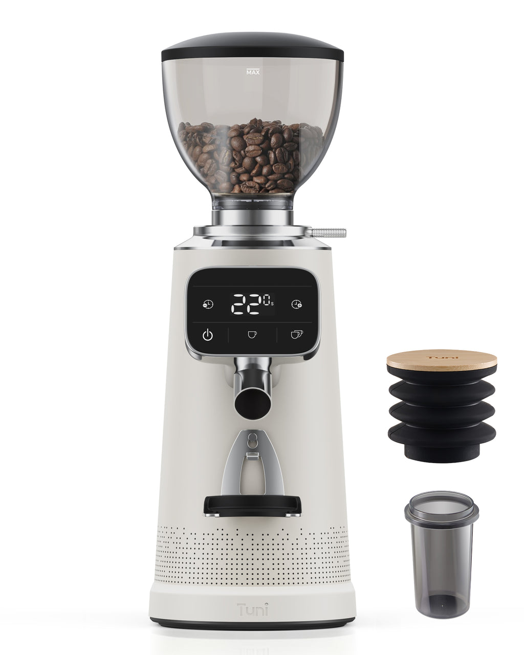 Flat Burr Grinder, 64mm Espresso Grinder 100 Grinding Setting Coffee Grinder| TUNI G3