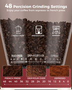 48 precision grinding settings for espresso