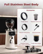 TUNI G3 64mm flat burr grinder 100 grinding espresso beans coffee bean compatible full stainless steel body