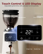 TUNI G3 64mm flat burr grinder 100 grinding espresso beans coffee bean touch control