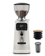 TUNI G3 64mm flat burr grinder grinding espresso beans with uniform particle size