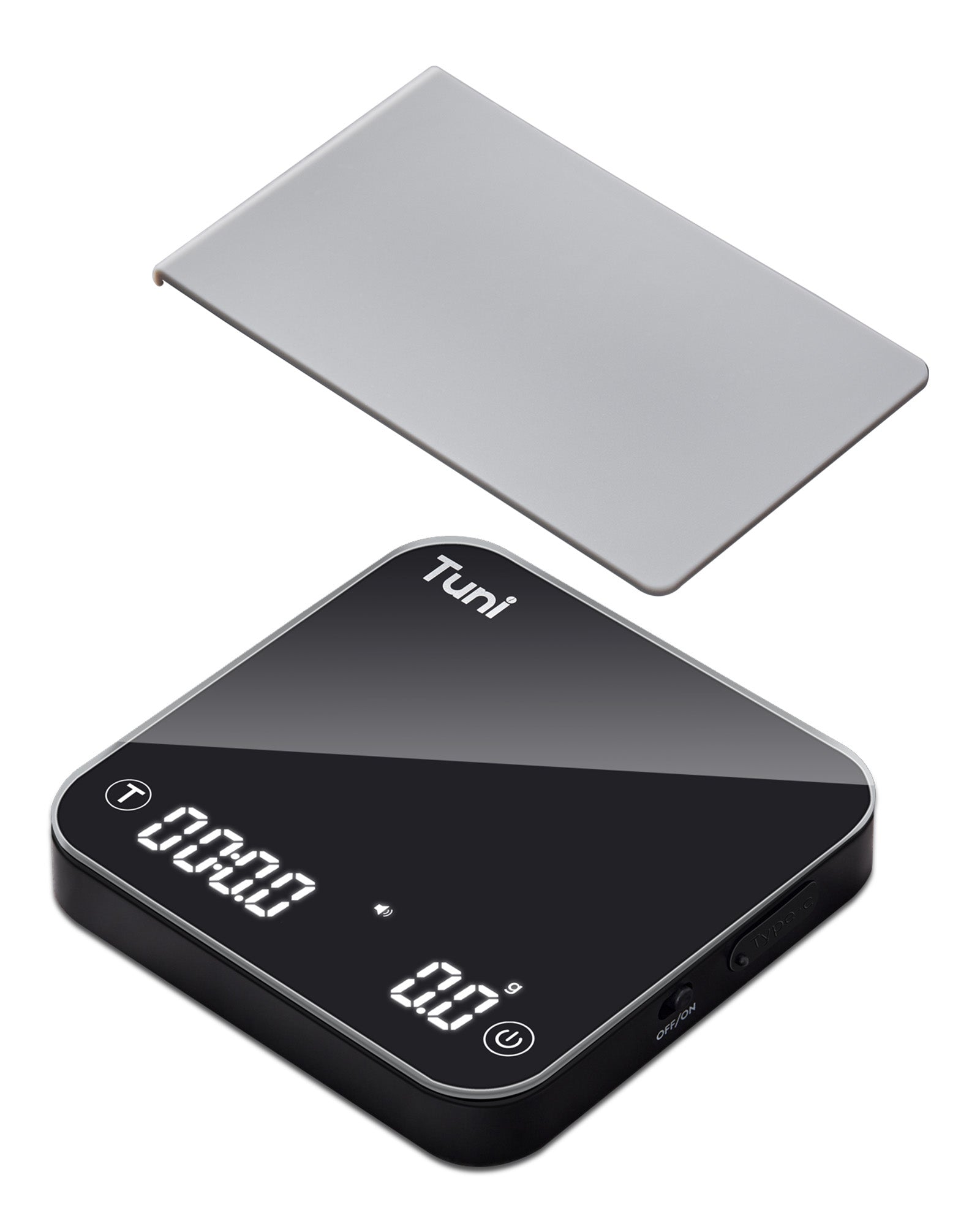 Digital Espresso Coffee Scale with Timer, Rechargeable | Tuni