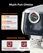[Upagrade] E2 Espresso Machine Dual Boiler 58mm Brew Head With 20Bar Pump | Tuni