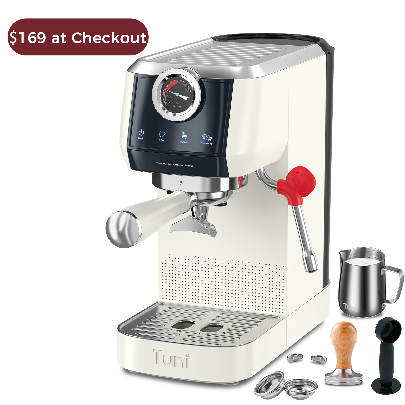 [Upagrade] E2 Espresso Machine Dual Boiler 58mm Brew Head With 20Bar Pump | Tuni