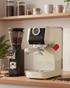 Espresso Machine with Espresso Grinder|E2+G1 Noir