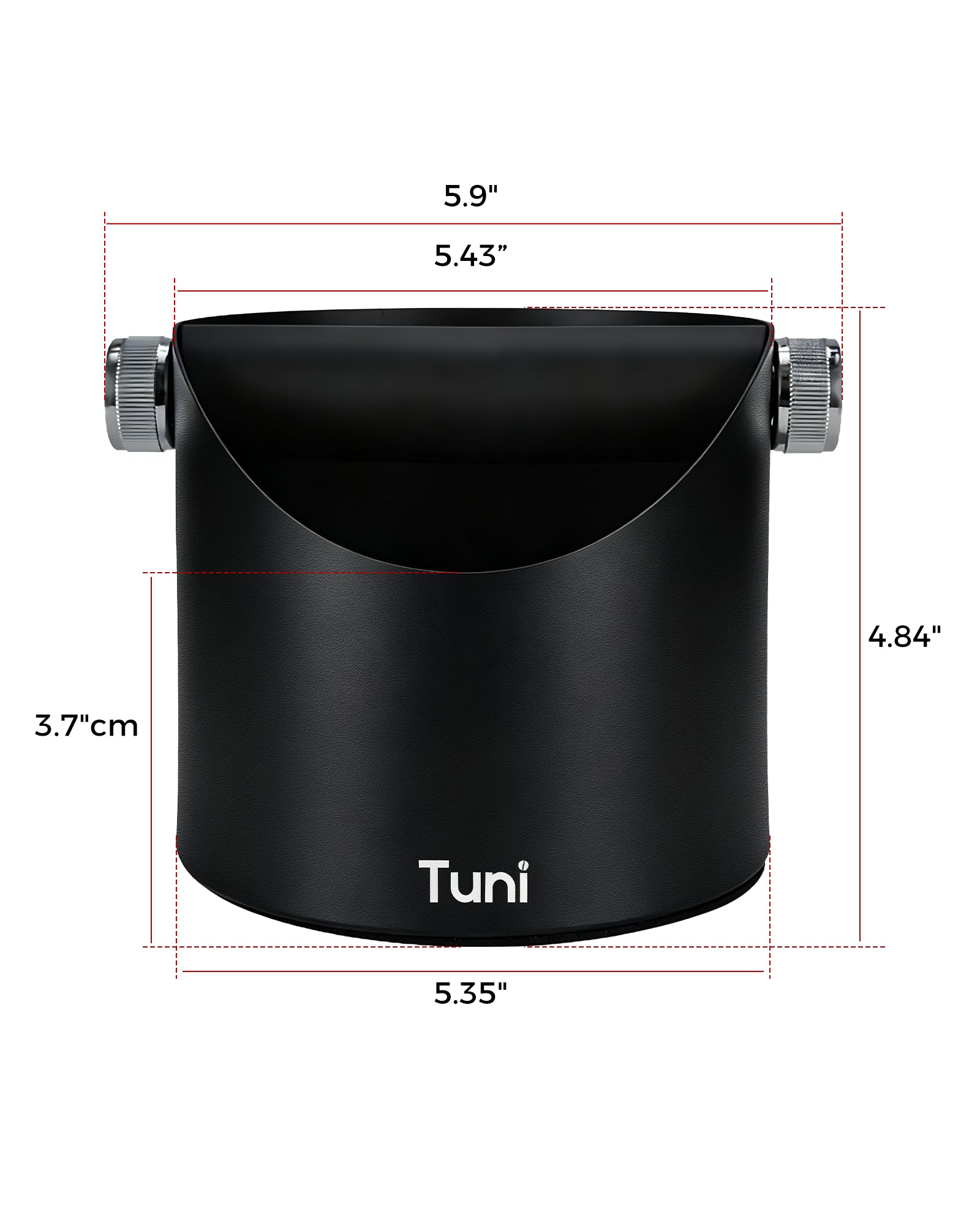 Espresso Knock Box With Removable Knock Bar and Non-Slip Base Gift | TUNI