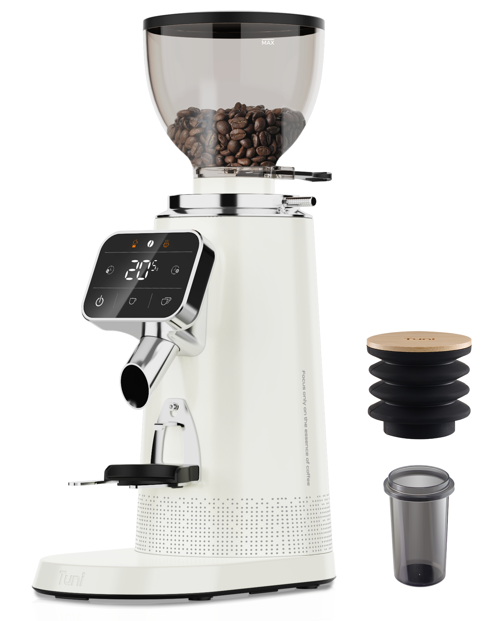 Flat Burr Grinder, 64mm Espresso Grinder 100 Grinding Setting Coffee Grinder| TUNI G3