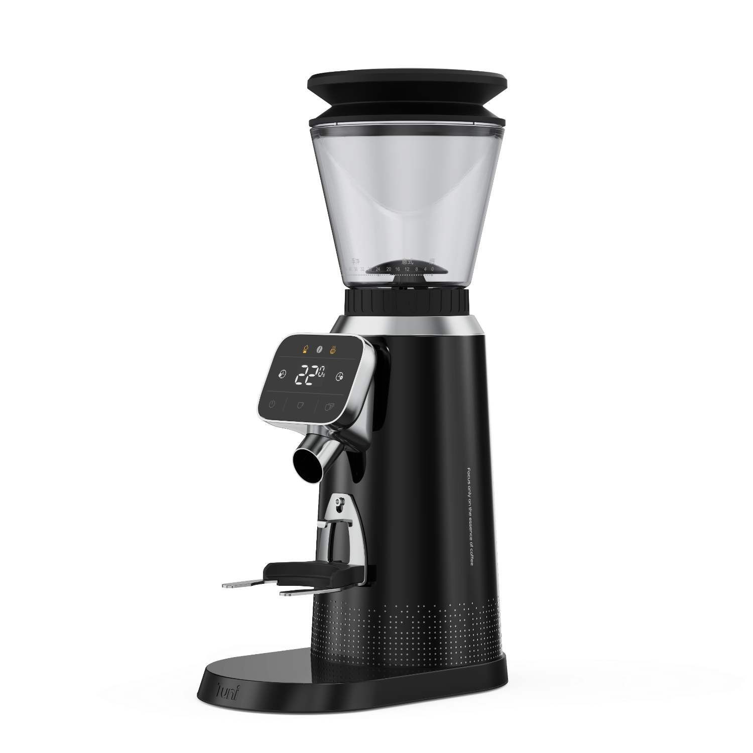70 Grinding Setting 40mm Conical Burr Grinder Espresso Coffee Bean Grinder | TUNI G2 Black